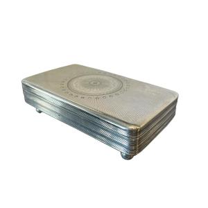 Silver Box - Empire Period - Holland - 19th Century 