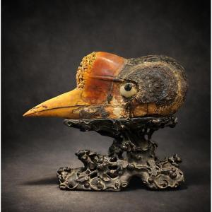 Calao sculpté - Chine - XIX ème 
