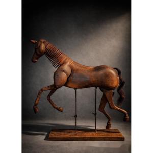 Artist's Horse - Articulated - Oak - France - 20th Century 
