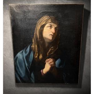 Tableau - huile sur toile - Vierge d’après G. Reni - Italie - XIX ème 