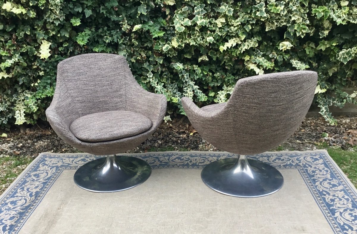 Pair Of 60s Armchairs-photo-3