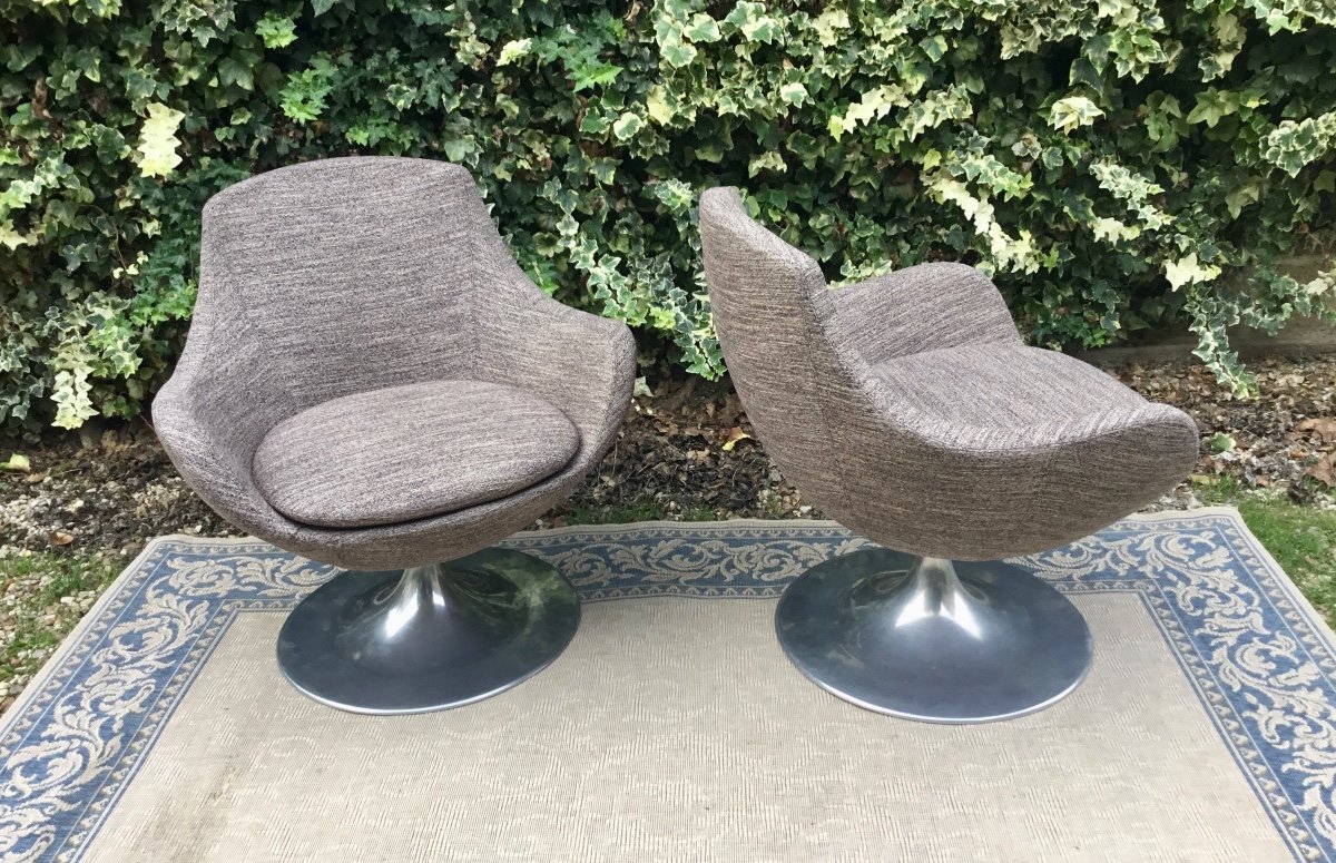 Pair Of 60s Armchairs-photo-4