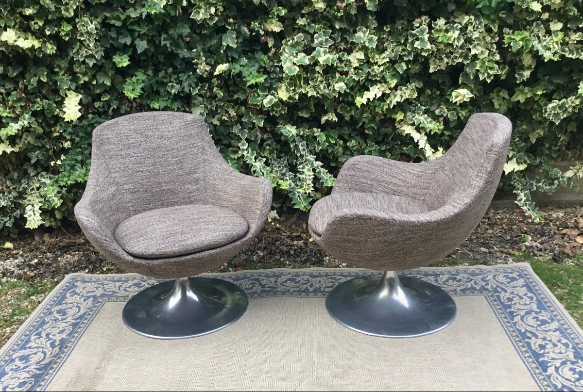 Pair Of 60s Armchairs-photo-2