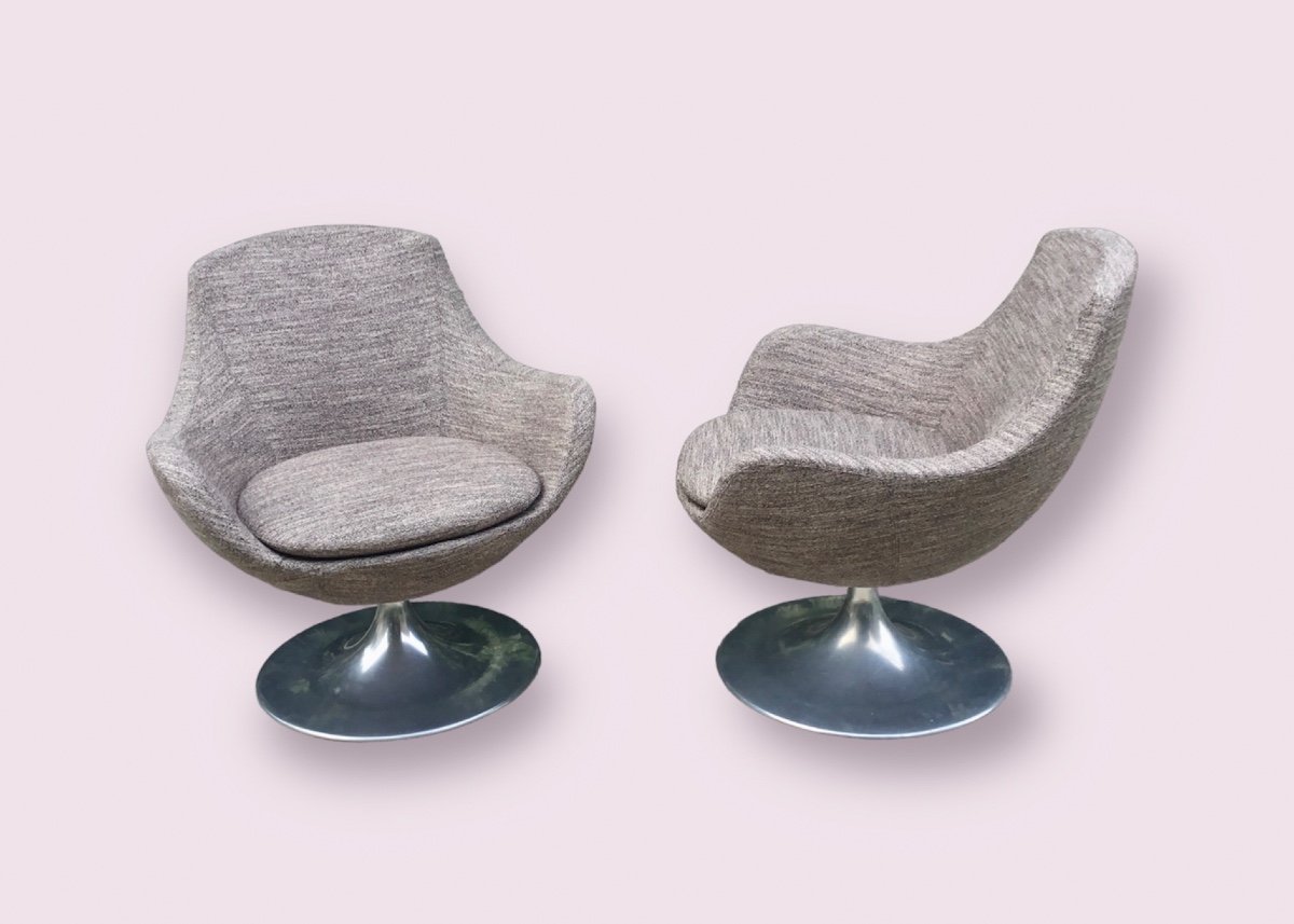 Pair Of 60s Armchairs-photo-7