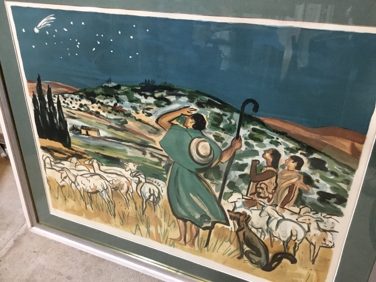 Lithographie De Yves Brayer-photo-2