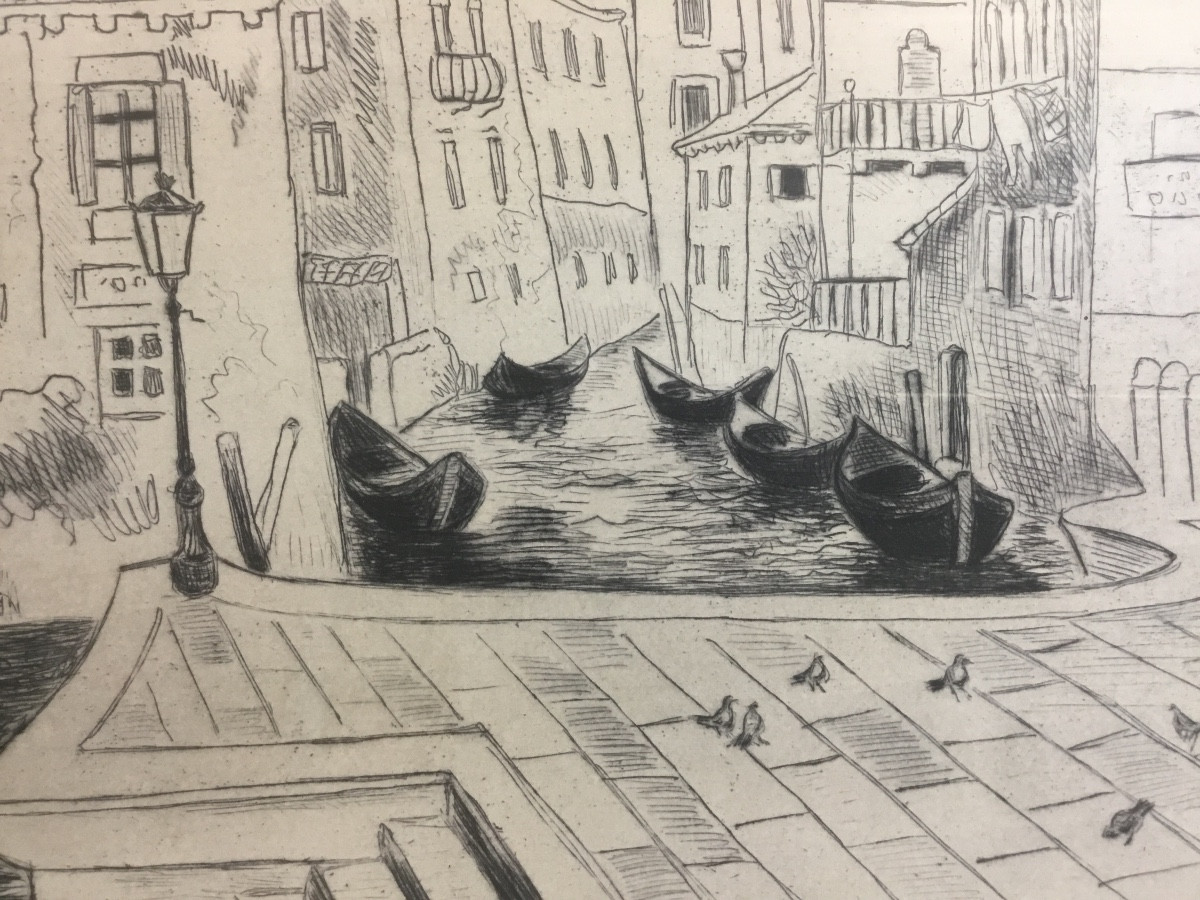 Lithographie Y. Brayer 
