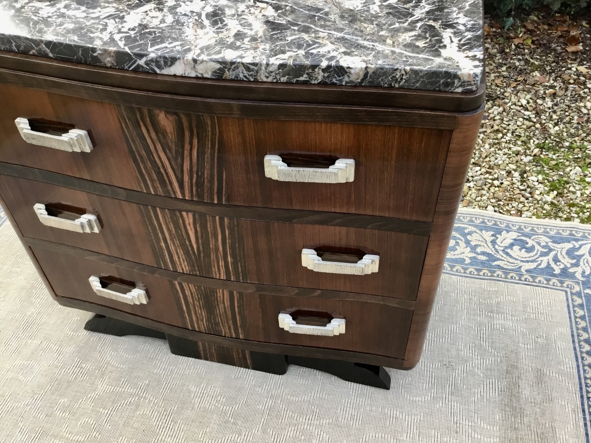 Art Deco Curved Chest Of Drawers-photo-3