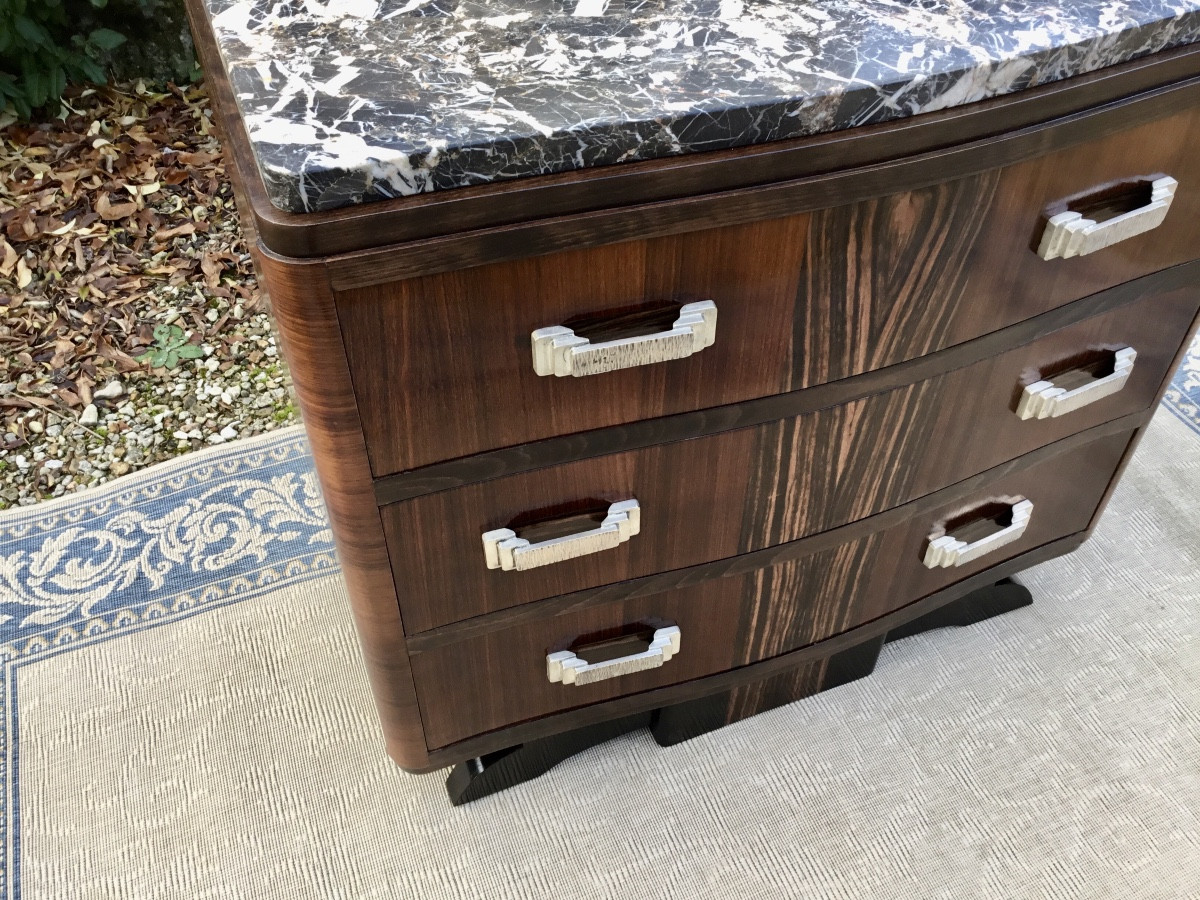 Art Deco Curved Chest Of Drawers-photo-4
