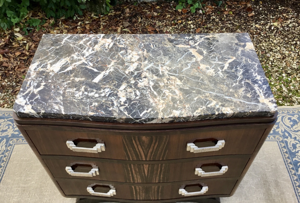 Art Deco Curved Chest Of Drawers-photo-4