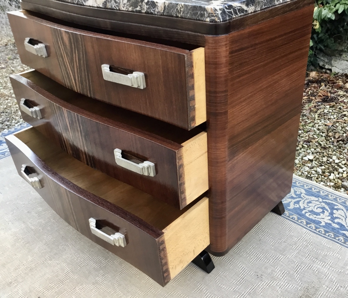 Art Deco Curved Chest Of Drawers-photo-8