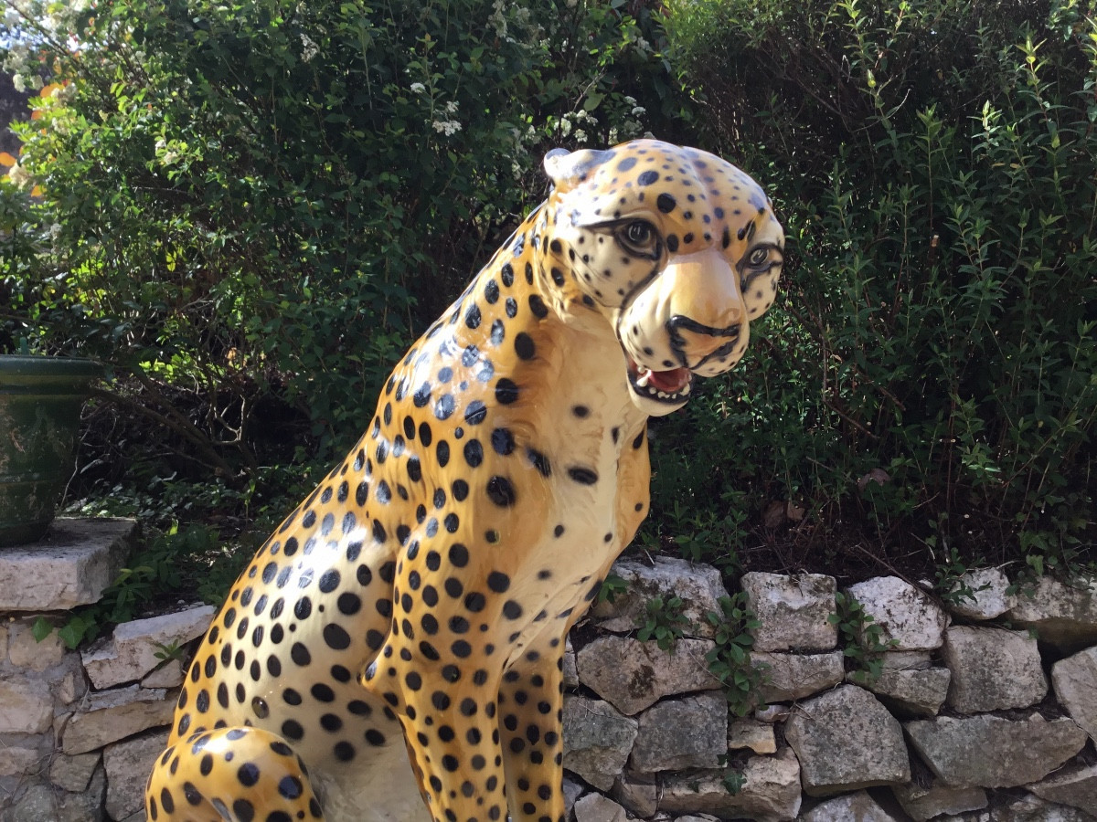 Guépard en céramique -photo-1