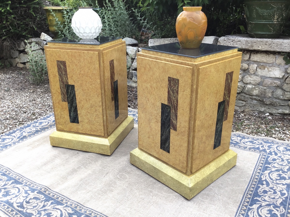 Pair Of Ornate Columns 