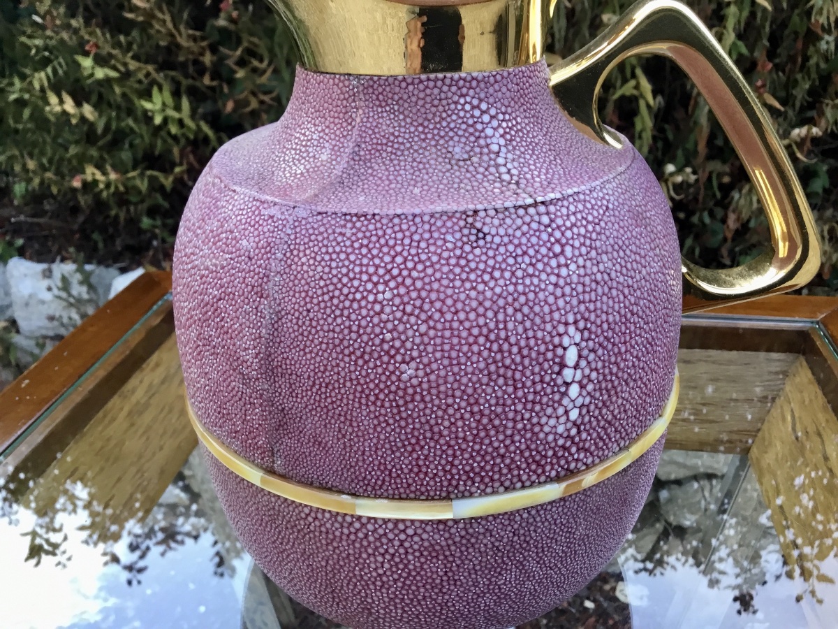 This One-of-a-kind Piece Features A Jug Lined With Stingray Leather.-photo-2