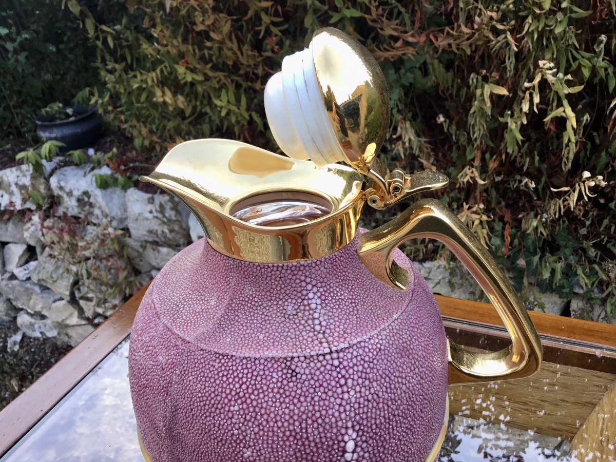 This One-of-a-kind Piece Features A Jug Lined With Stingray Leather.-photo-3