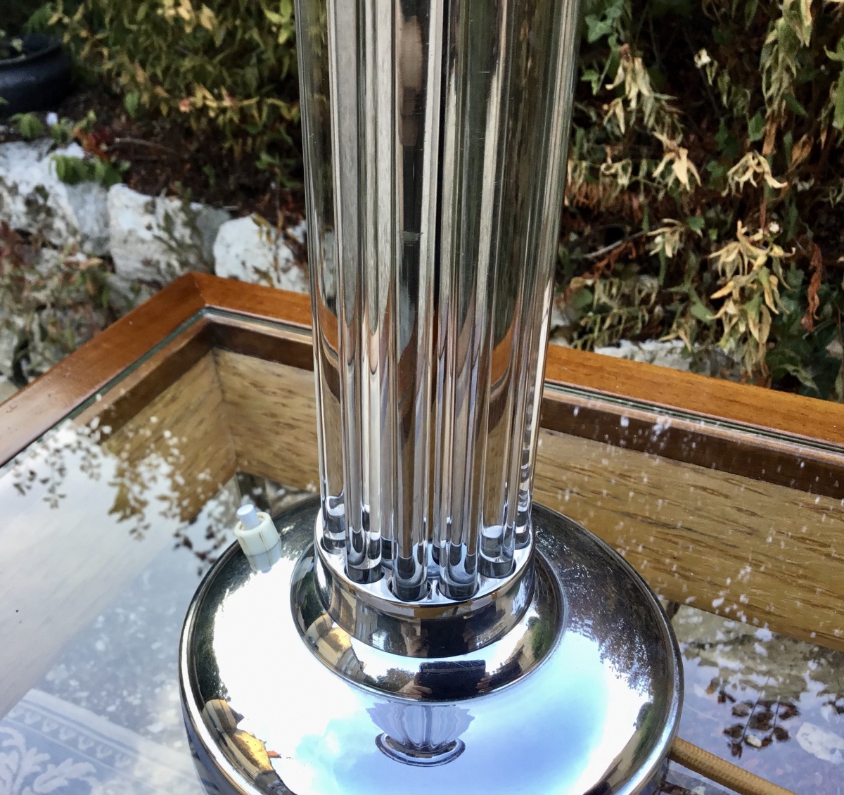 Vintage Art Deco Tulip Lamp-photo-2