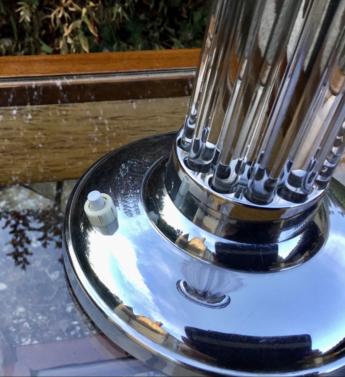 Vintage Art Deco Tulip Lamp-photo-3