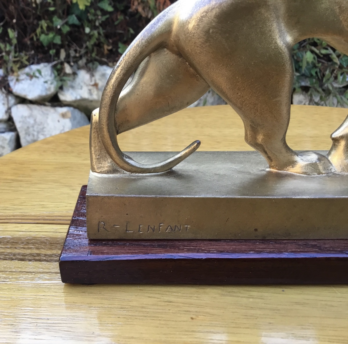 Art Deco Animal-themed Bronze Sculpture-photo-3