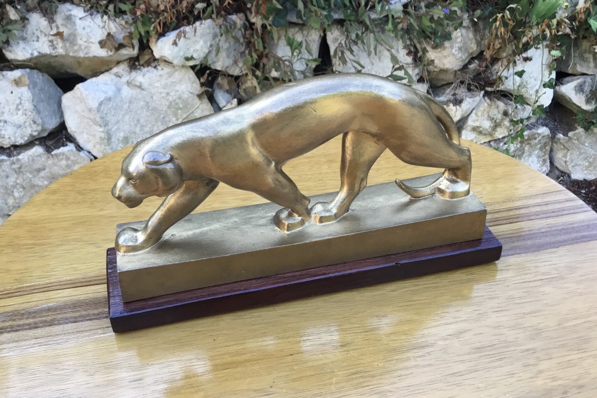 Art Deco Animal-themed Bronze Sculpture-photo-2