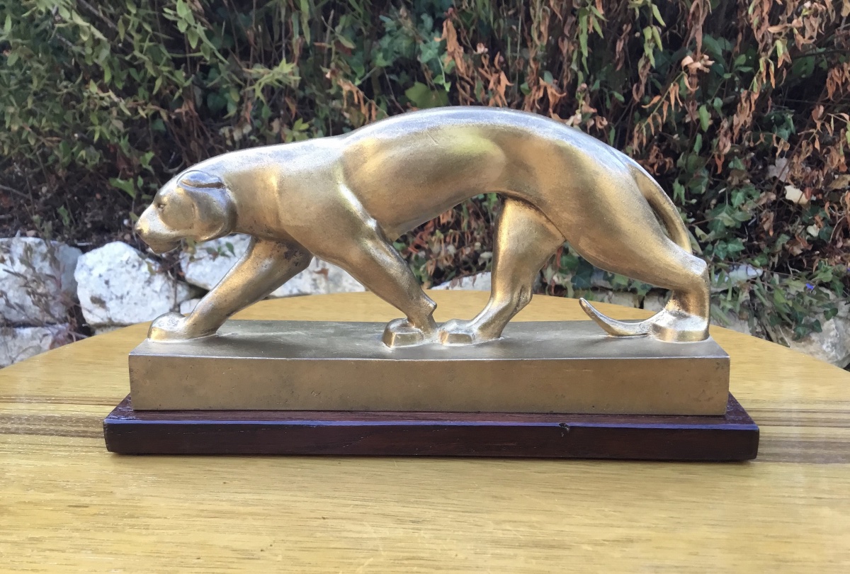 Art Deco Animal-themed Bronze Sculpture