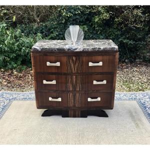 Art Deco Curved Chest Of Drawers
