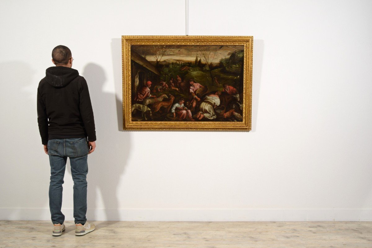 Disciple De Jacopo Bassano, Allégorie Du Printemps, XVIIe Siècle-photo-4