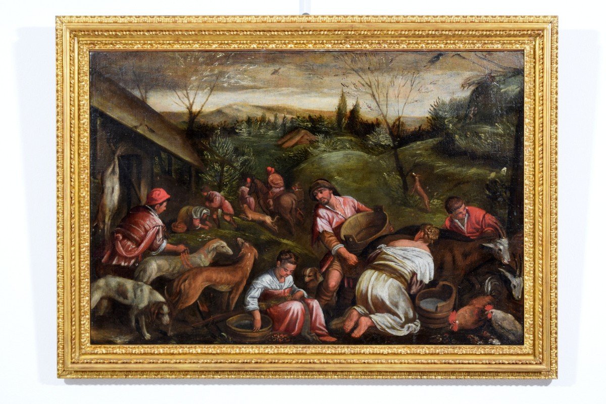 Disciple De Jacopo Bassano, Allégorie Du Printemps, XVIIe Siècle-photo-7