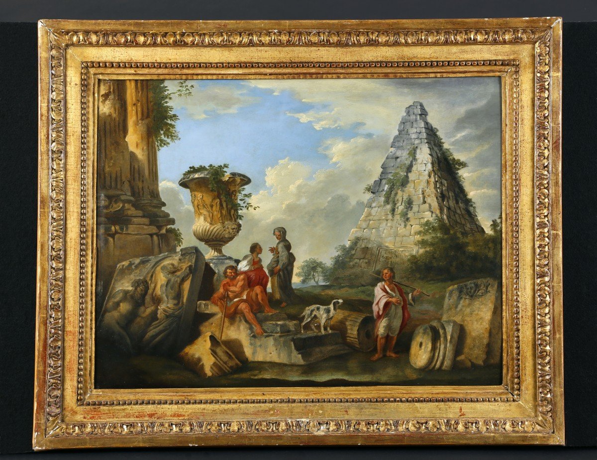 Disciple De Giovanni Paolo Panini, Pyramide De Caio Cestio, XVIIIe Siècle