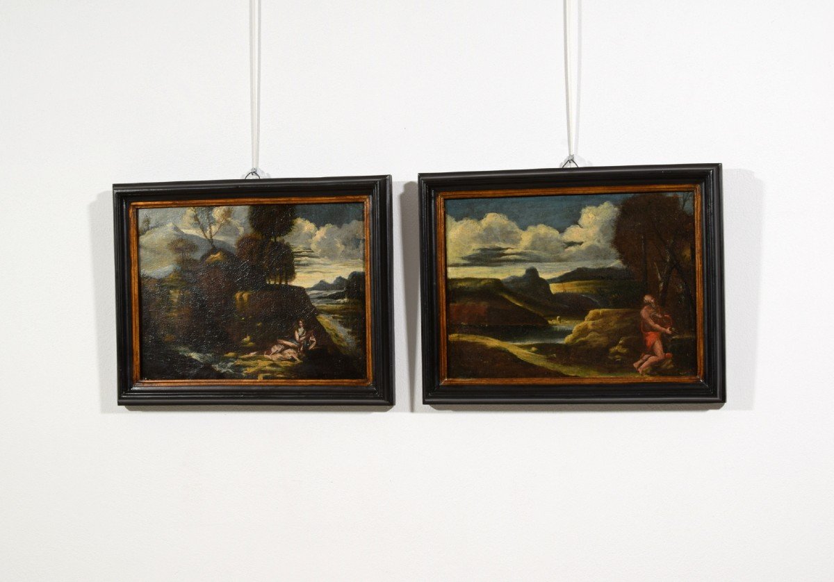 Mary Magdalene In Penitence And Saint Jerome In The Desert, Italy, 18th Century-photo-2