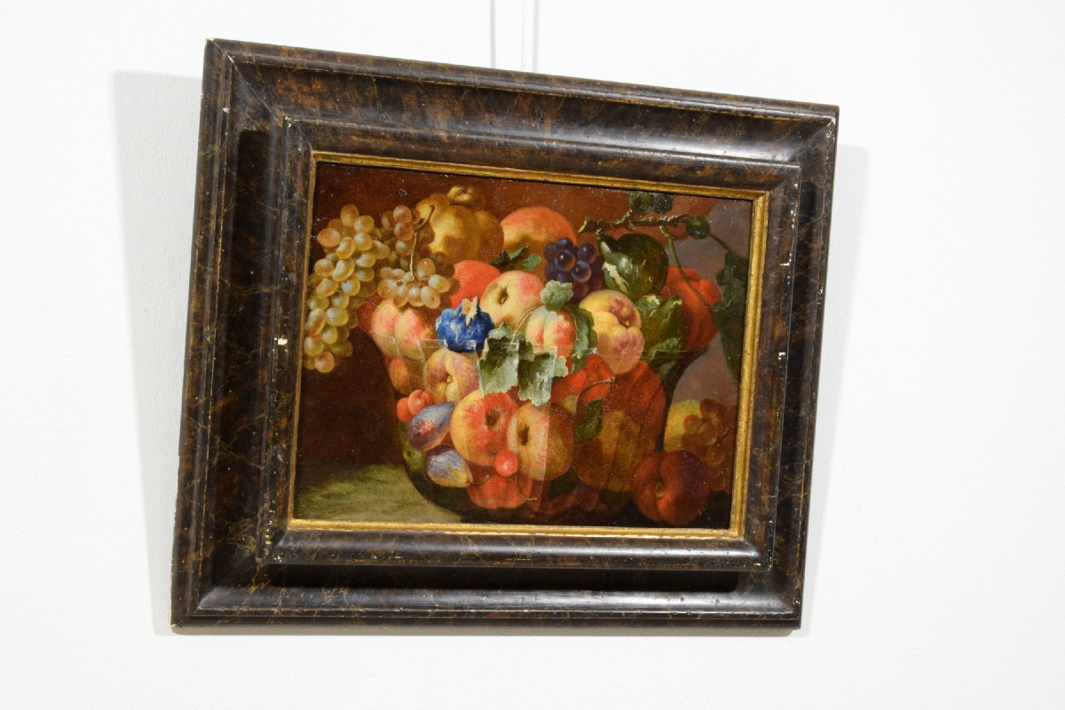 18th Century, Italian Painting With Still Life By Giovanni Paolo Castelli Lo Spadino-photo-4