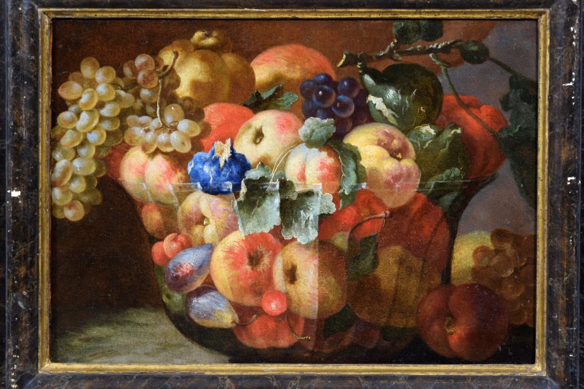 18th Century, Italian Painting With Still Life By Giovanni Paolo Castelli Lo Spadino-photo-2
