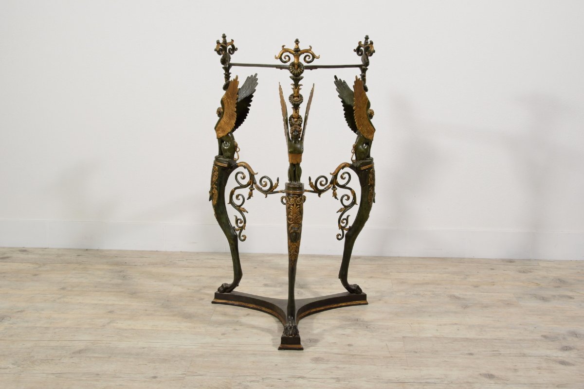  19th Century, French Bronze Planter Or Gueridon-photo-5