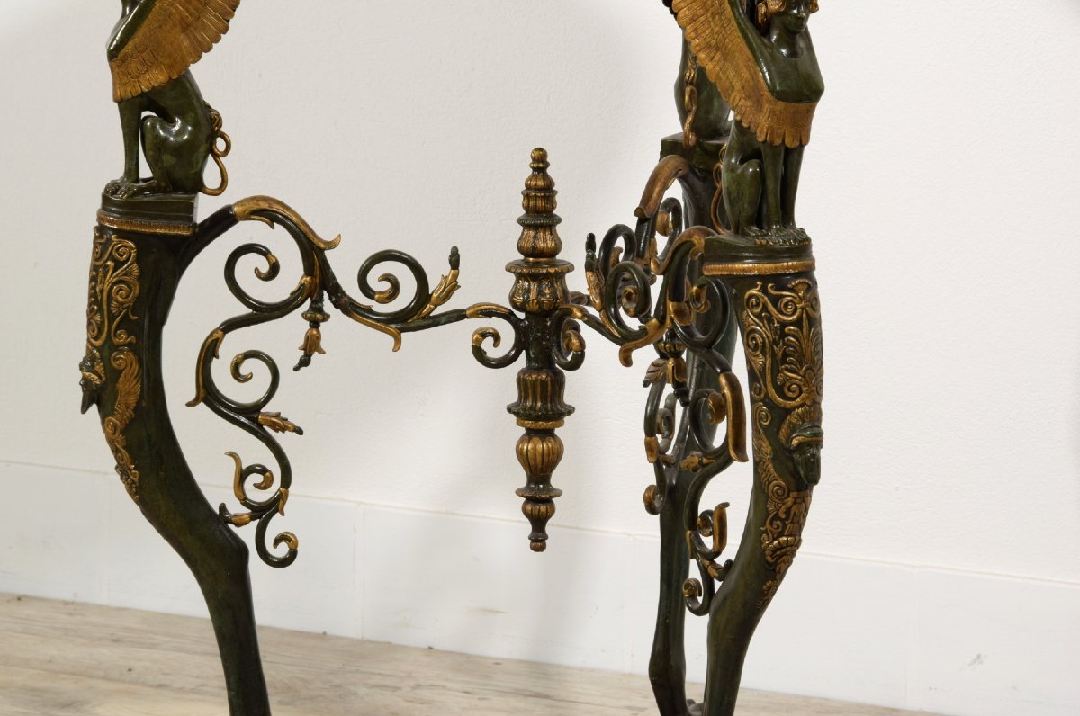  19th Century, French Bronze Planter Or Gueridon-photo-8