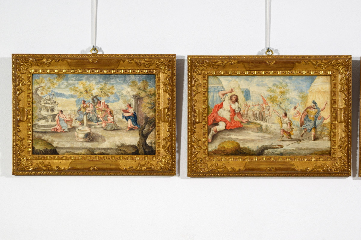 17th Century, Four French Paintings Depicting Biblical Subjects-photo-2