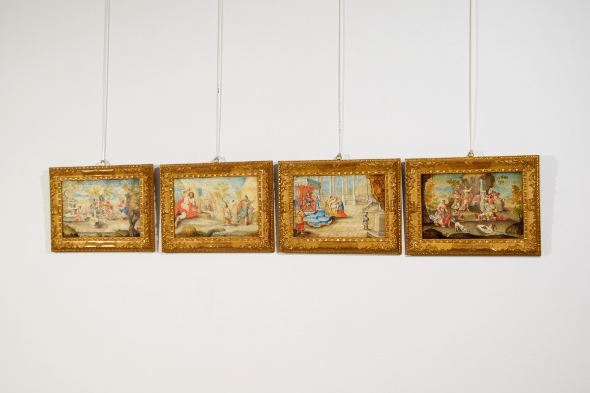17th Century, Four French Paintings Depicting Biblical Subjects-photo-4