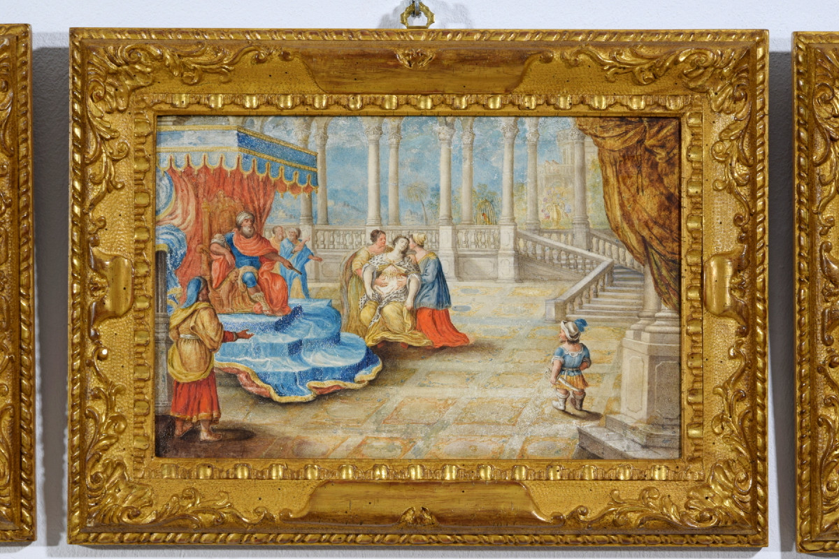 17th Century, Four French Paintings Depicting Biblical Subjects-photo-3