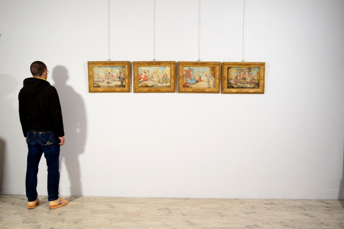 17th Century, Four French Paintings Depicting Biblical Subjects-photo-6