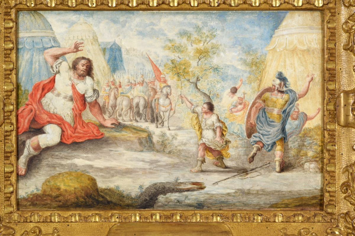 17th Century, Four French Paintings Depicting Biblical Subjects-photo-8