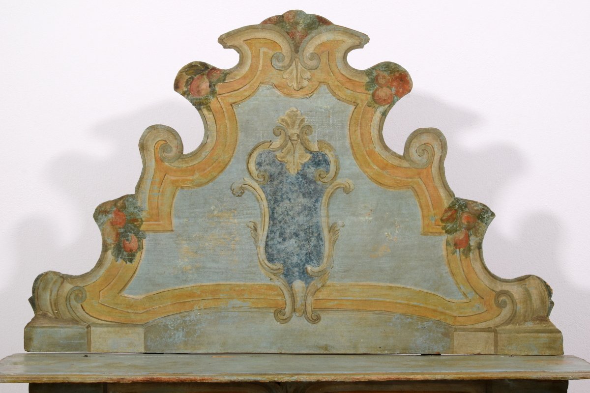  Banc en bois laqué, Vénétie, première moitié du XVIIIᵉ siècle-photo-3