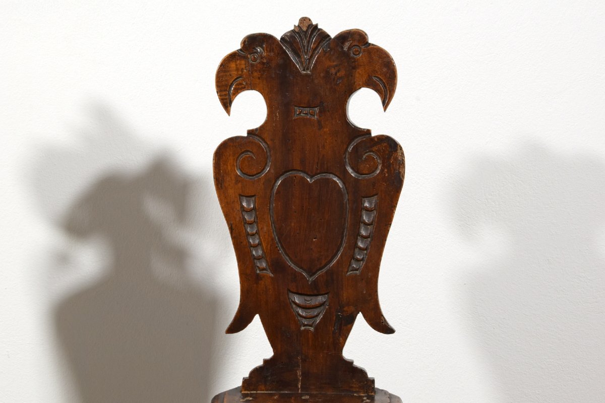 Two Walnut Stools, Tuscany, Early 18th Century-photo-3