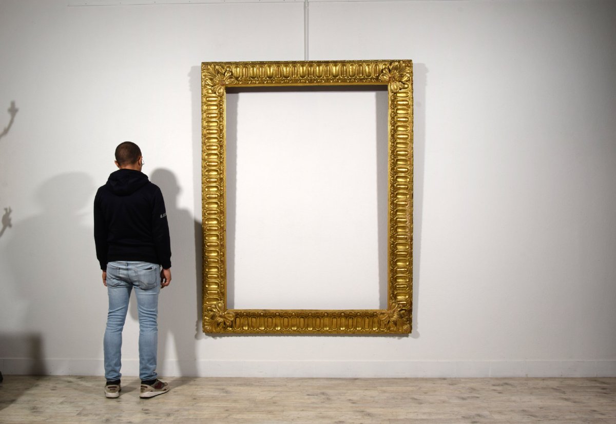 Pair Of Tuscany Baroque Giltwood Mirrors, Mid 18th Century-photo-6