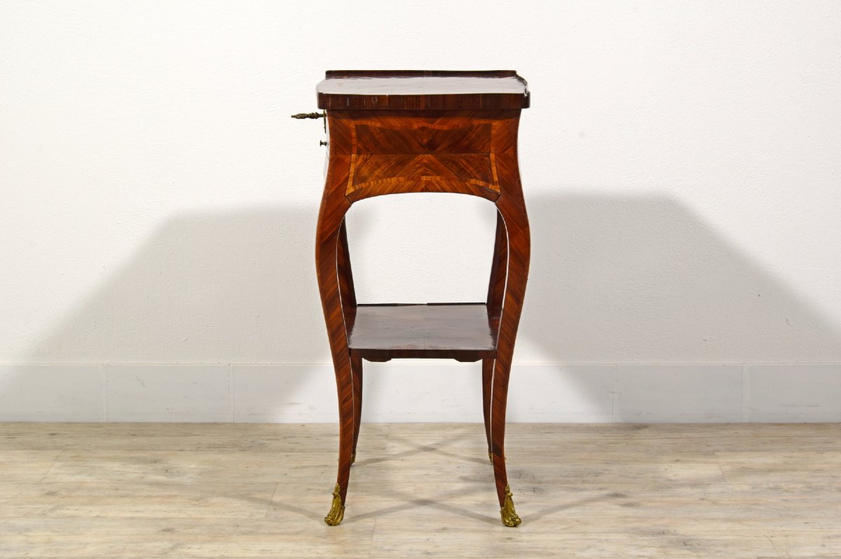 Table de centre en bois plaqué, Gênes, époque Barocchetto, milieu du XVIIIe siècle-photo-6