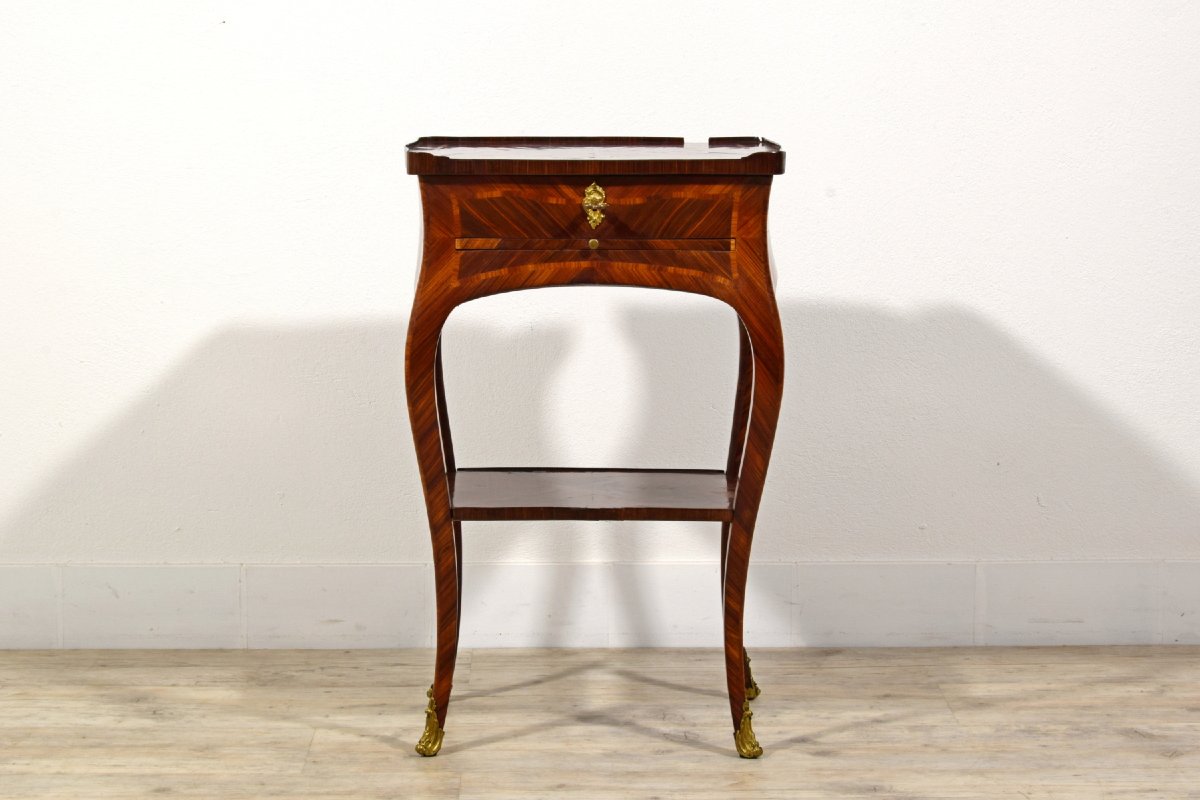 Table de centre en bois plaqué, Gênes, époque Barocchetto, milieu du XVIIIe siècle-photo-8