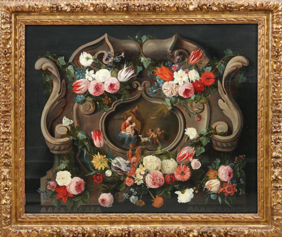 Jan van Kessel I et Jan van Balen, Nature morte, première moitié du XVIIe siècle
