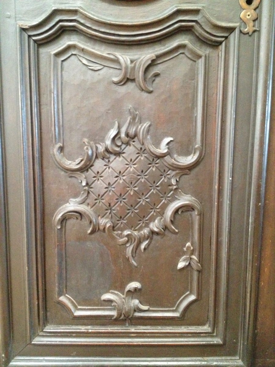 Buffet en bois sculpté, Italie, XVIIe siècle-photo-4