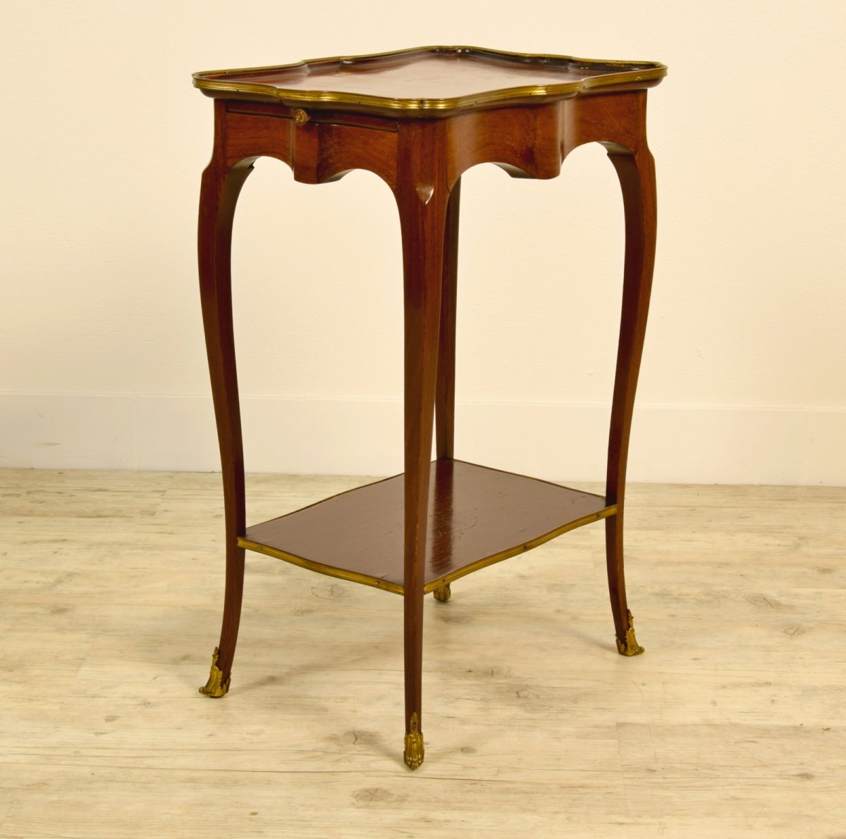 19th Century, French Mahogany Coffee Table By Escalier De Cristal