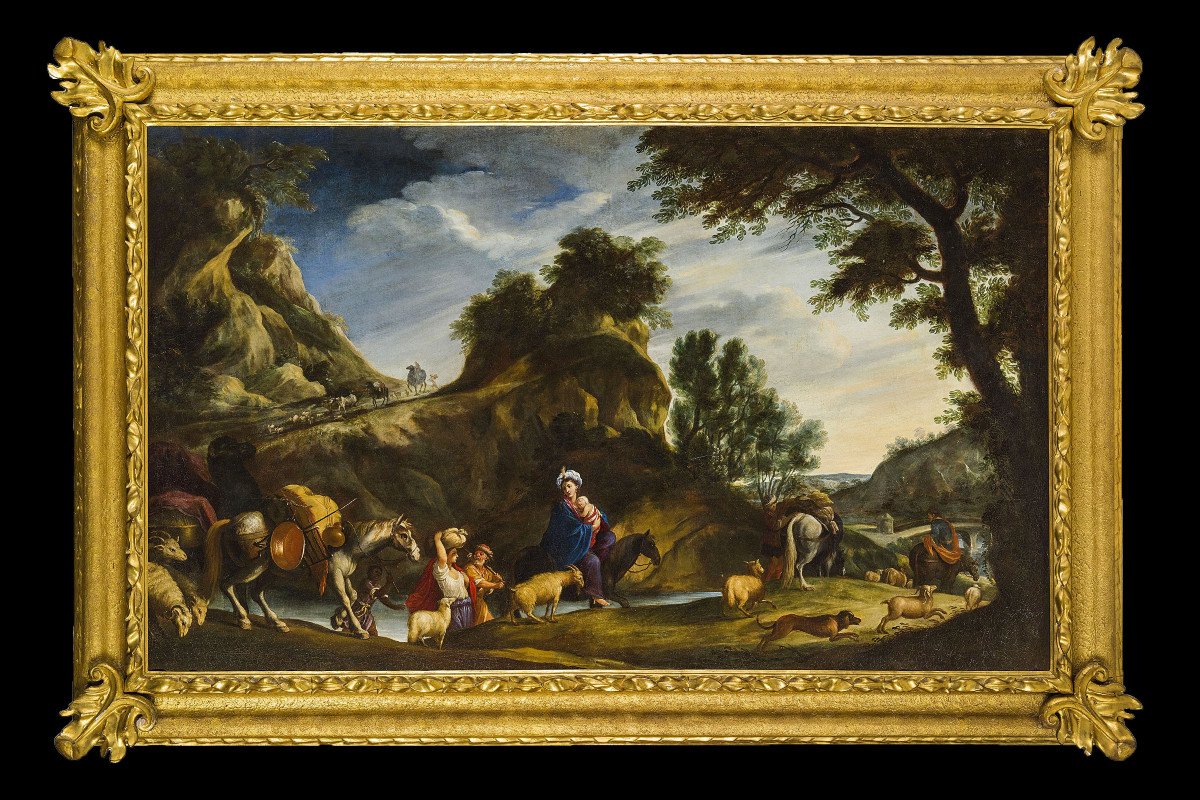 Pier Francesco Cittadini, Jacob Et Sa Famille Se Rendent En Egypte, XVIIe Siècle-photo-2