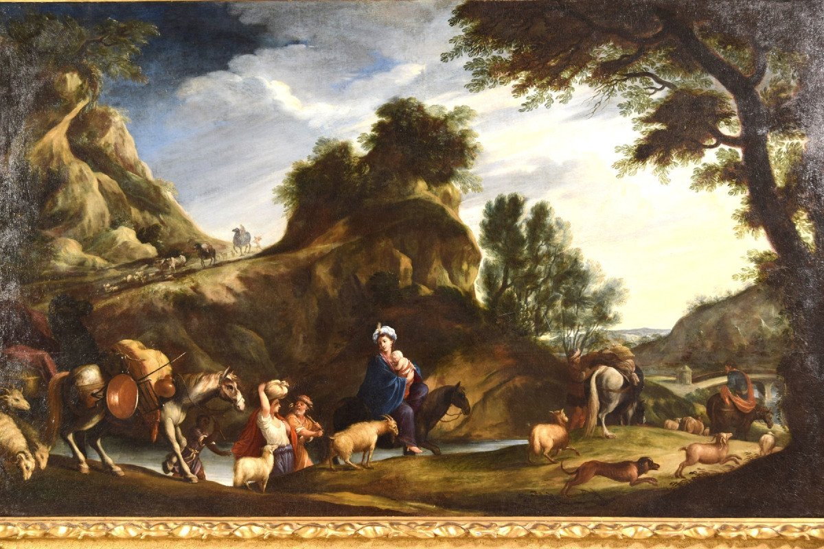 Pier Francesco Cittadini, Jacob Et Sa Famille Se Rendent En Egypte, XVIIe Siècle-photo-4