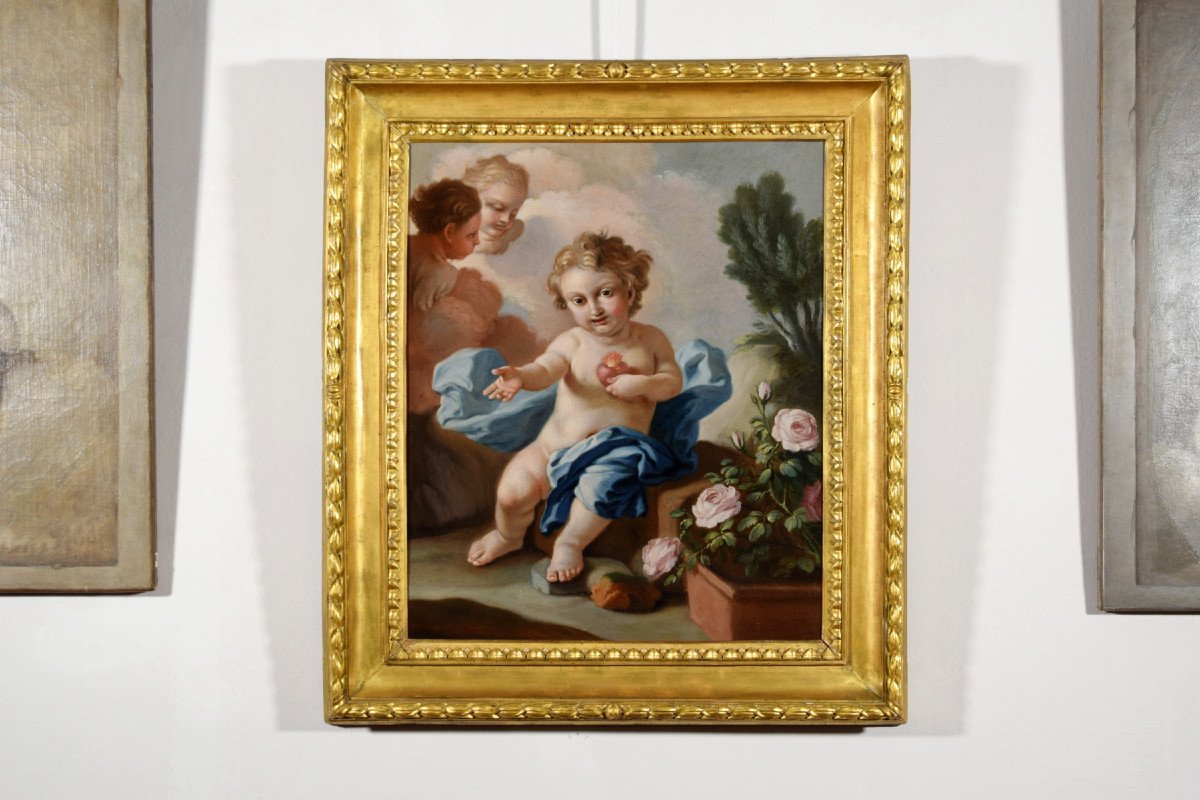 Pietro Bardellino (italie Naples, 1732 - 1806), Attr., Le Sacré Cœur De L’enfant Jésus-photo-2