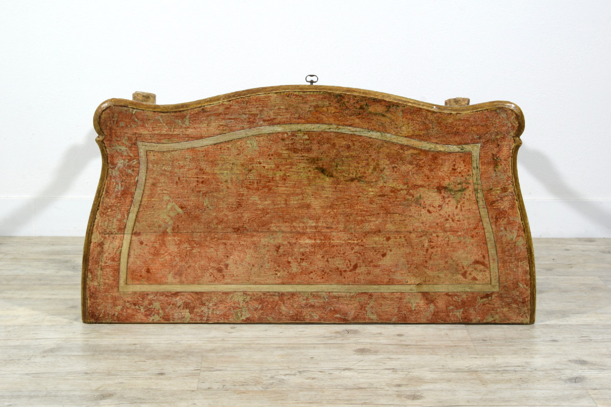 Console En Bois Laqué Et Doré, Italie, Début Du XVIIIe Siècle, époque Louis XIV-photo-5