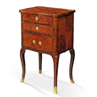 Meuble Chiffonier En Bois De Violette, Turin, Époque Louis XV, XVIIIe Siècle